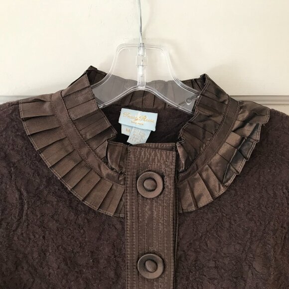 Tracy Reese | Lacy Ribbon-Trimmed Cardigan - Picture 2 of 14